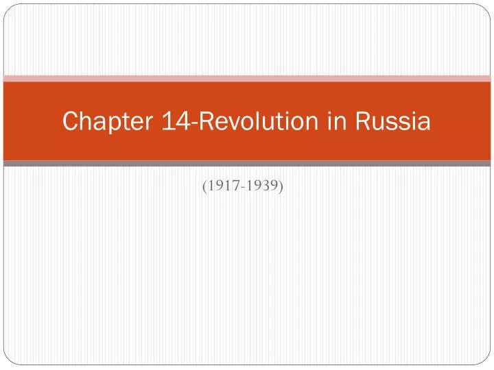 chapter 14 revolution in russia
