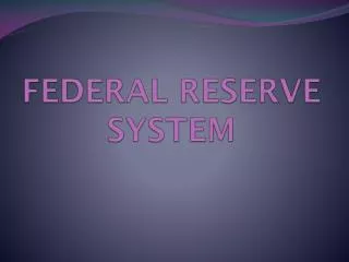 FEDERAL RESERVE SYSTEM
