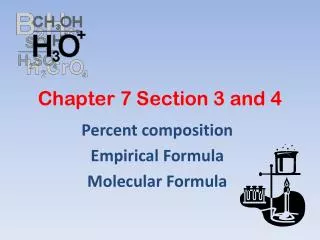 Chapter 7 Section 3 and 4