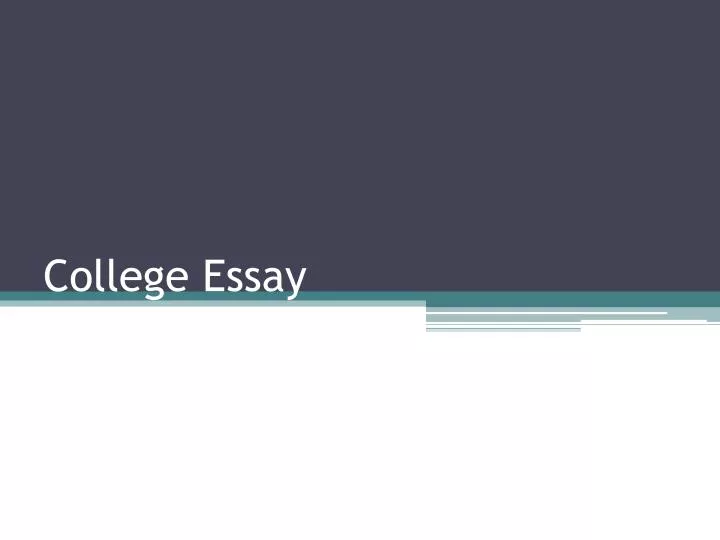 college essay