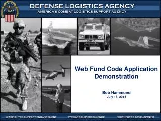 Web Fund Code Application Demonstration Bob Hammond July 16, 2014