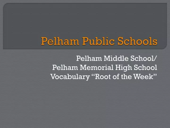 pelham public schools