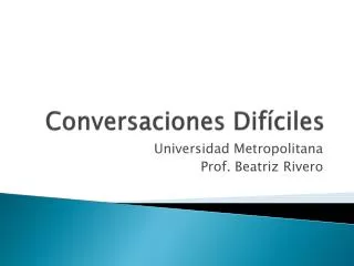 conversaciones dif ciles