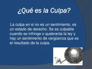 qu es la culpa