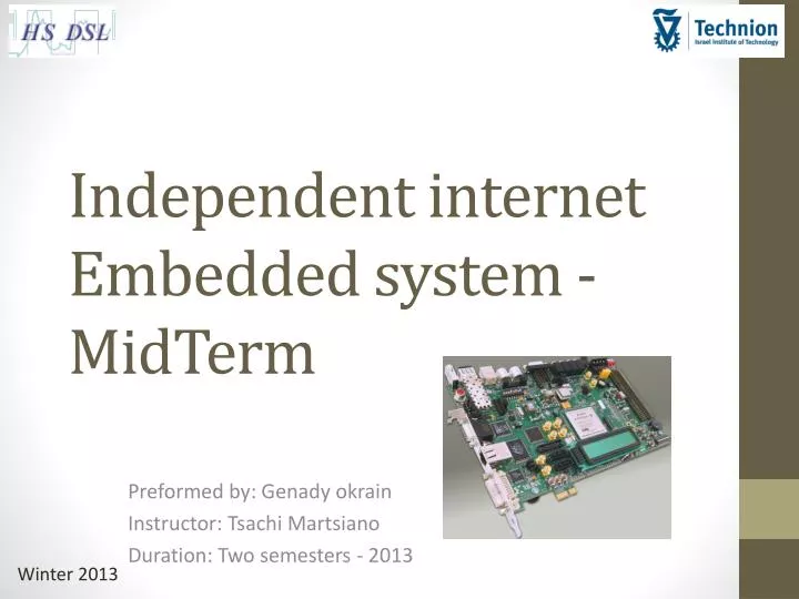 independent internet embedded system midterm