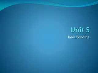 unit 5