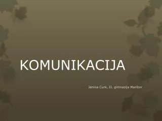 komunikacija