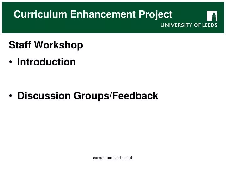 curriculum enhancement project