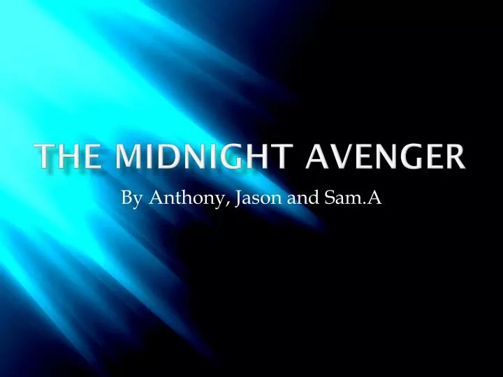 the midnight avenger