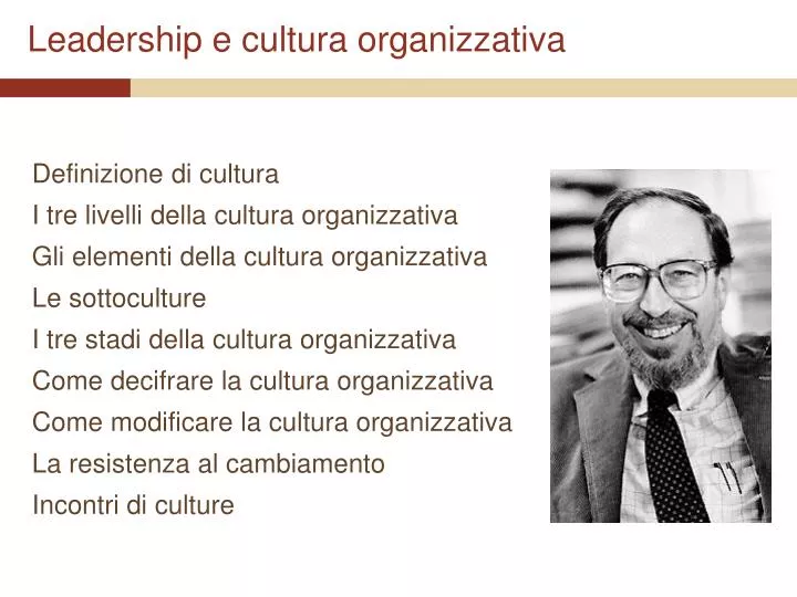 leadership e cultura organizzativa