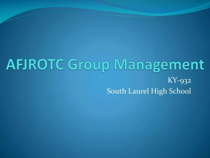 afjrotc group management