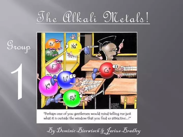 the alkali metals