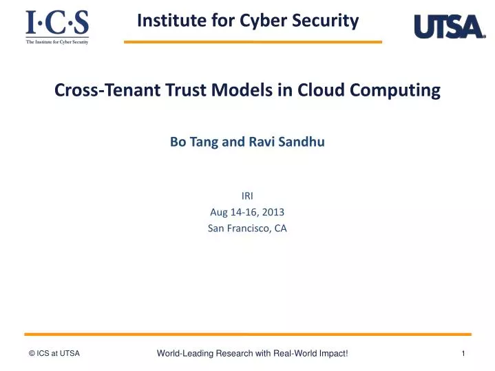 cross tenant trust models in cloud computing