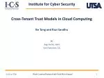 Cross-Tenant Trust Models in Cloud Computing - slide 1