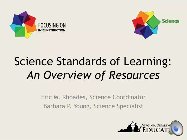 science standards of learning an overview of resources