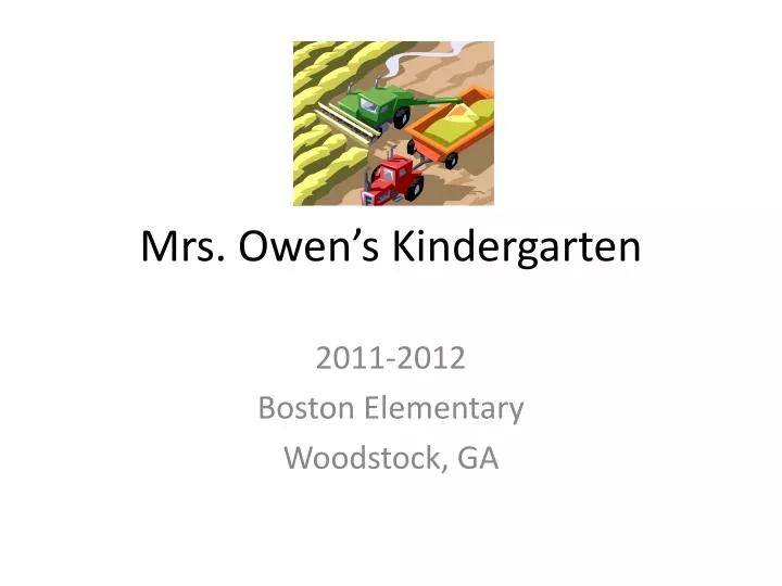 mrs owen s kindergarten