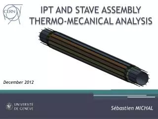IPT AND STAVE ASSEMBLY THERMO-MECANICAL ANALYSIS
