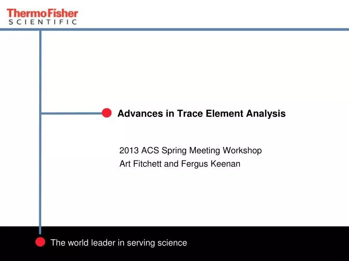 advances in trace element analysis