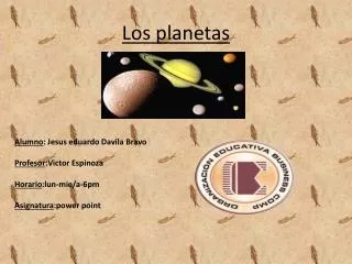 los planetas