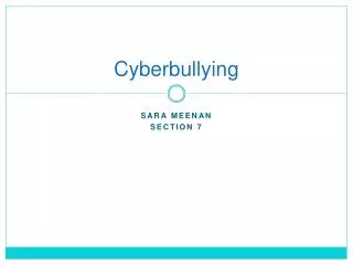 Cyberbullying