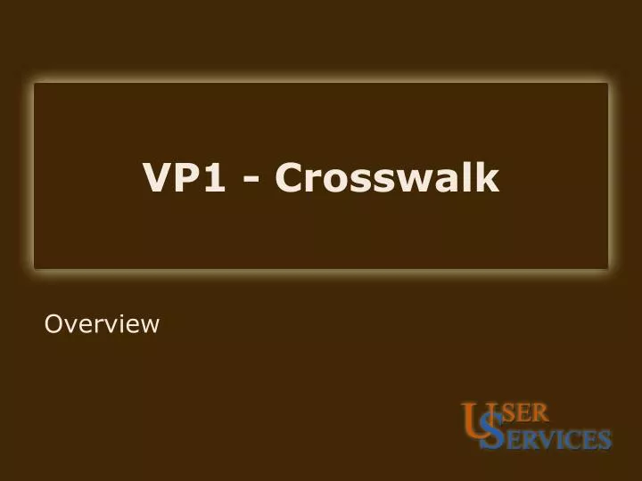 vp1 crosswalk