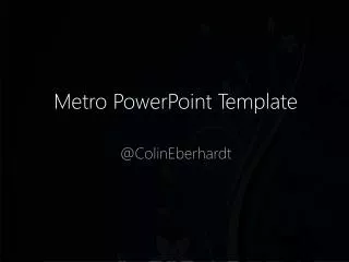 metro powerpoint template