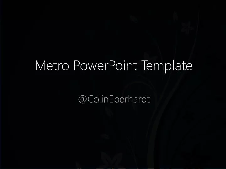 metro powerpoint template