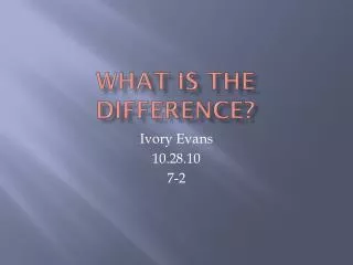 What is the difference?