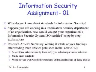 Information Security Assignment- 01