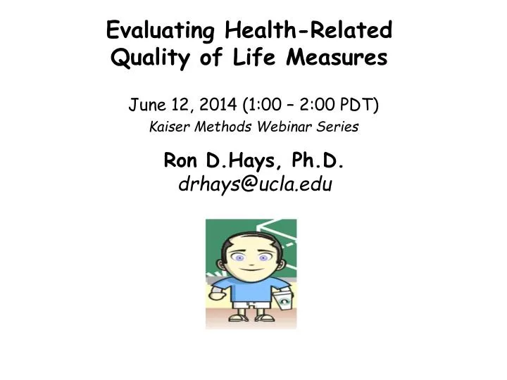 evaluating health related quality of life measures