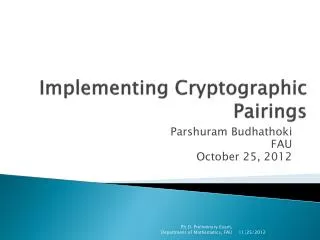 Implementing Cryptographic Pairings