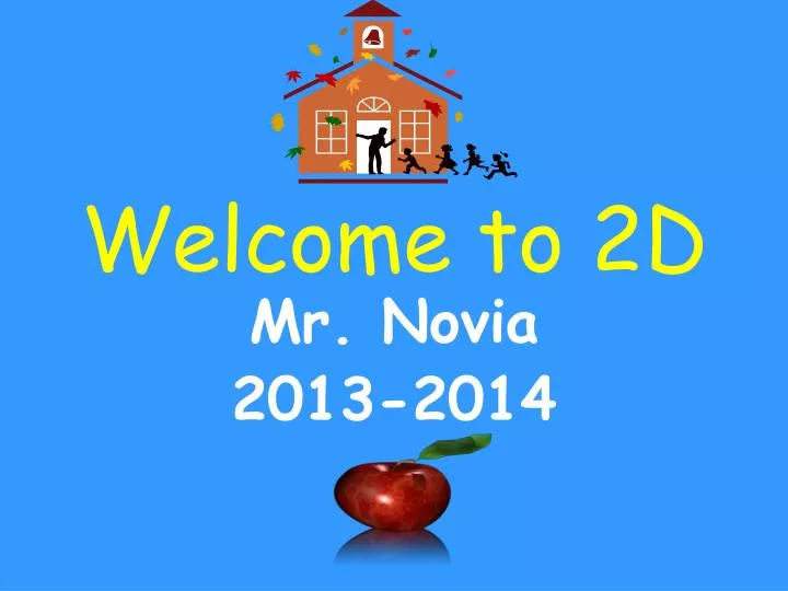 welcome to 2d
