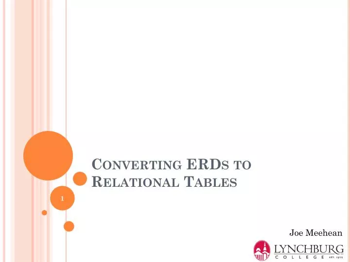 converting erds to relational tables