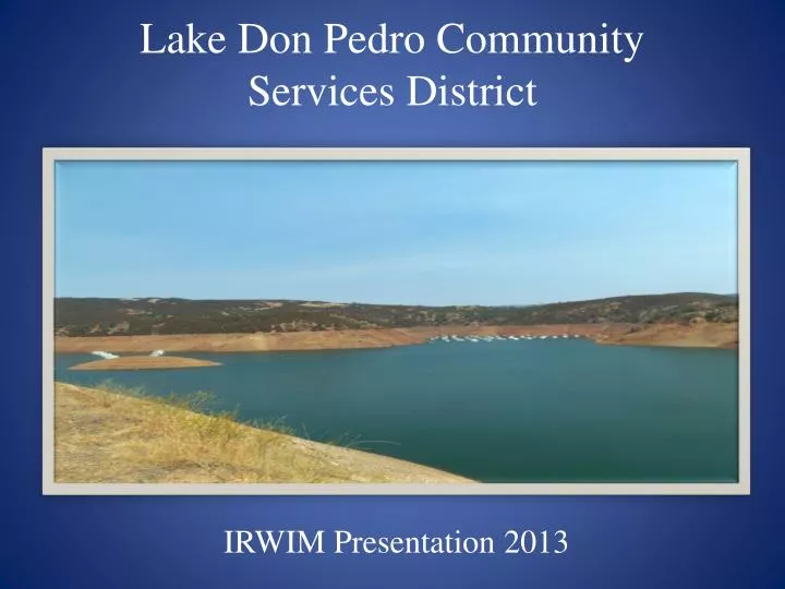 lake don pedro community services district