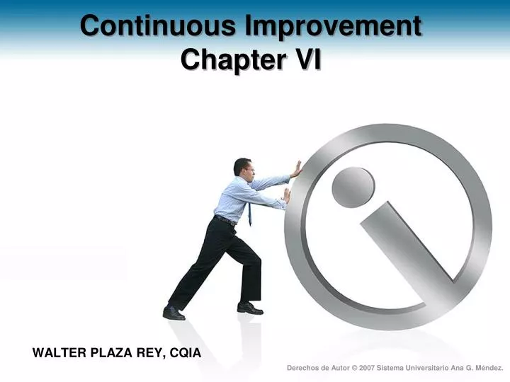continuous improvement chapter vi