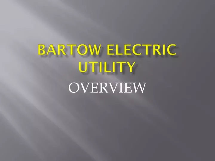bartow electric utility