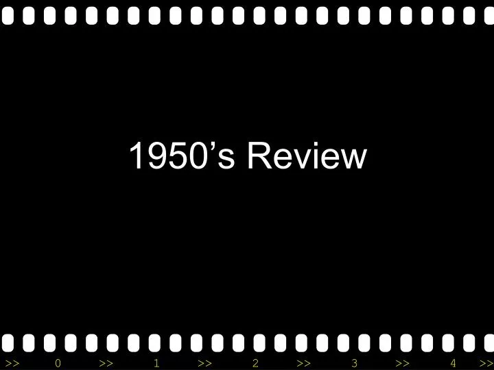 1950 s review