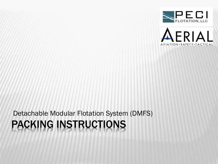 detachable modular flotation system dmfs