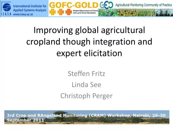 improving global agricultural cropland though integration and expert elicitation