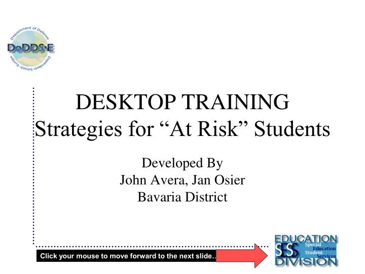 desktop training strategies for at risk students