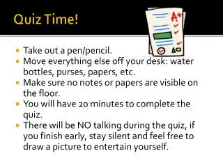 Quiz Time!