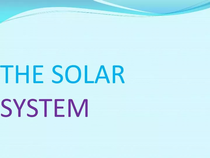 the solar system