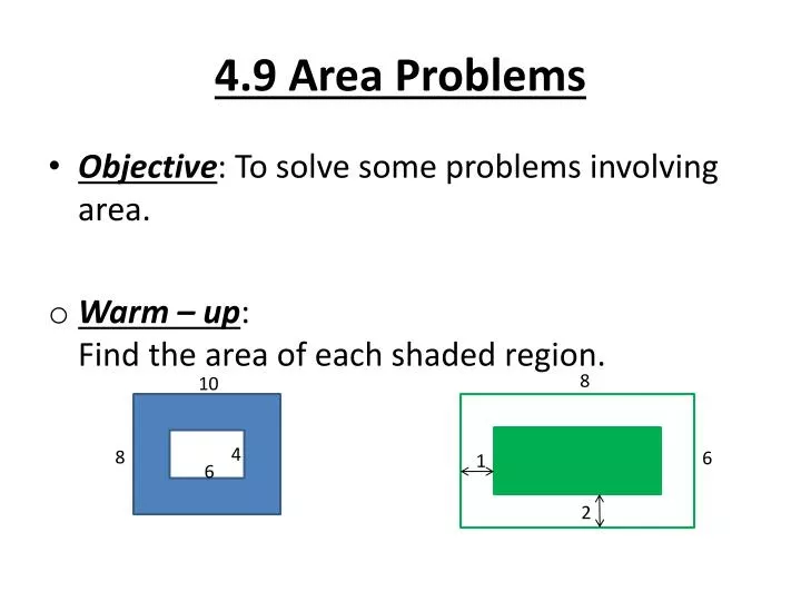 4 9 area problems