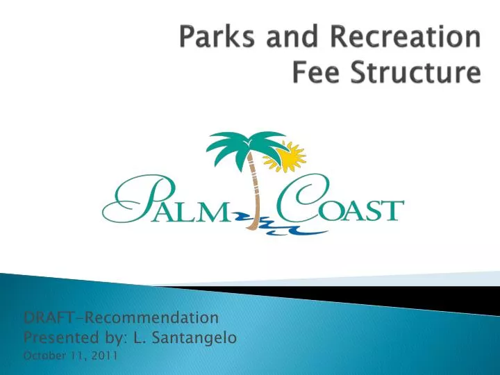 parks and recreation fee structure