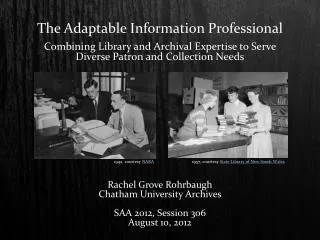 The Adaptable Information Professional