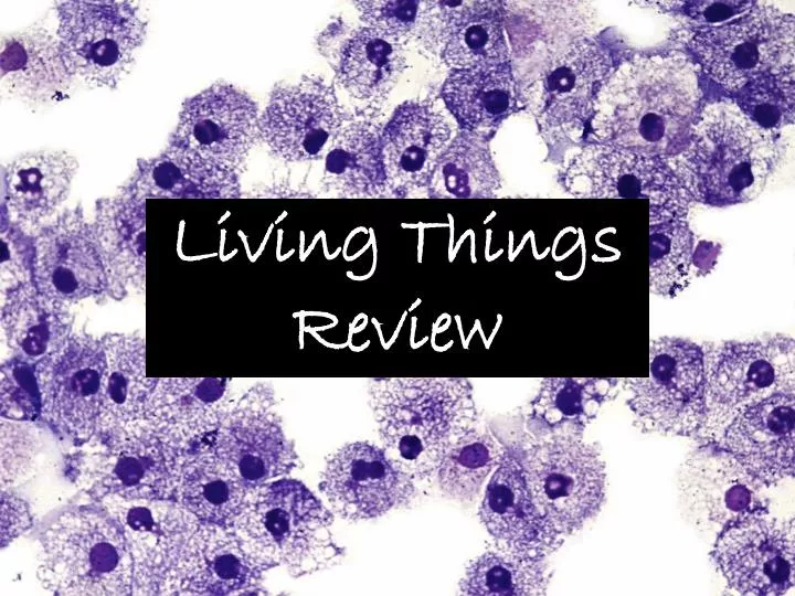 living things review