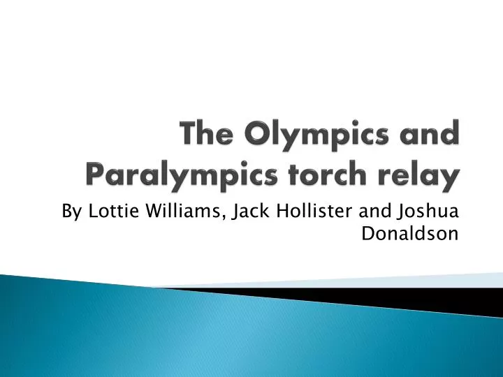 the olympics and paralympics torch relay