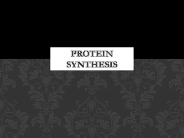 protein synthesis