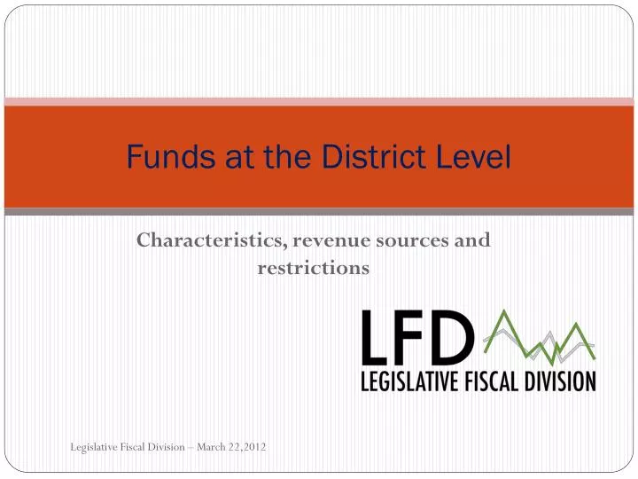 funds at the district level