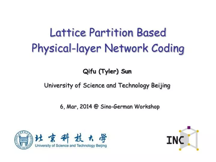 lattice partition b ased physical layer network coding